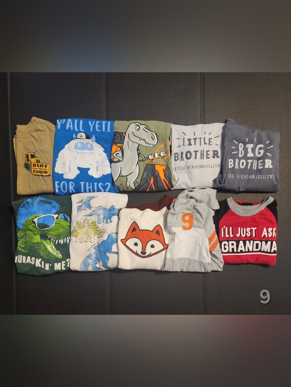 Boys Long Sleeve Shirt Lot of 10 (Size 4-5)